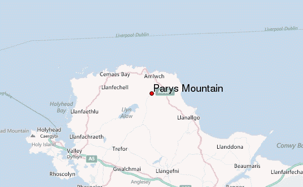 Parys Mountain Location Map