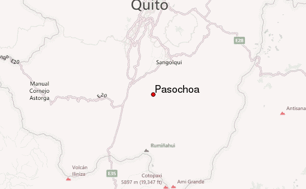 Pasochoa Location Map