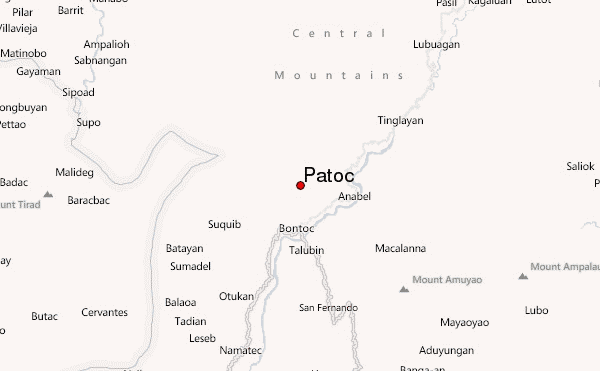 Patoc Location Map