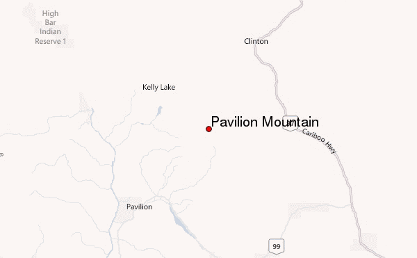 Pavilion Mountain Location Map