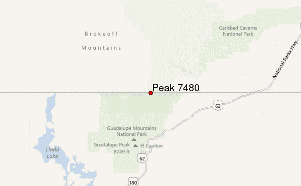 Peak 7480 Location Map