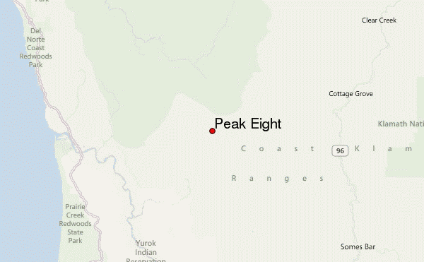 Peak Eight Location Map