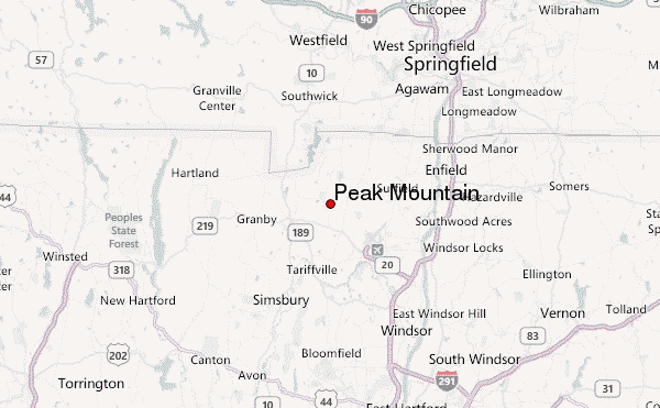 Peak Mountain Location Map