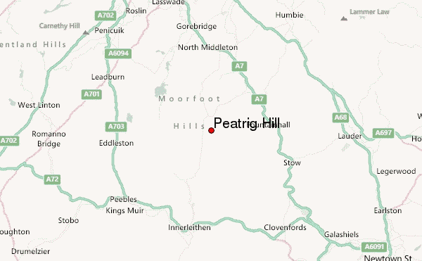 Peatrig Hill Location Map