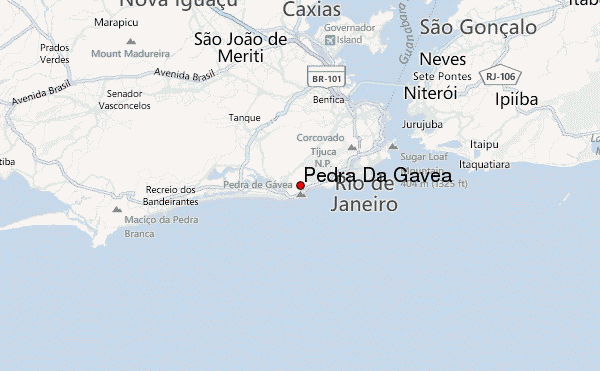 Pedra Da Gavea Location Map