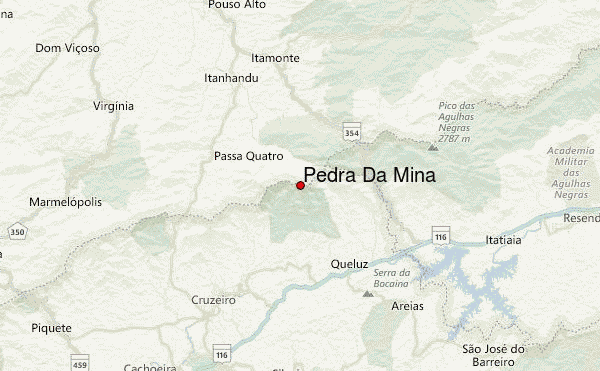 Pedra Da Mina Location Map