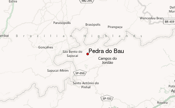 Pedra do Baú Location Map