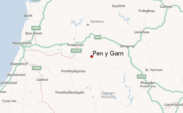 Pen y Garn Location Map