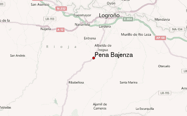 Peña Bajenza Location Map