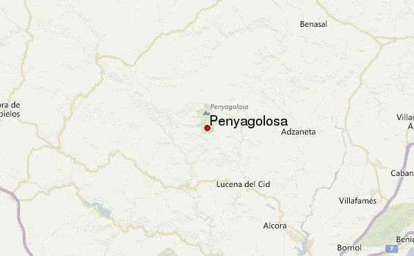Penyagolosa Location Map