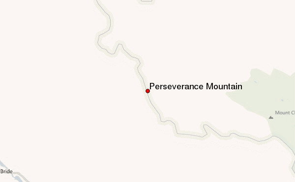Perseverance Mountain Location Map
