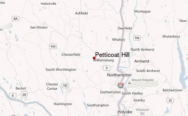 Petticoat Hill Location Map
