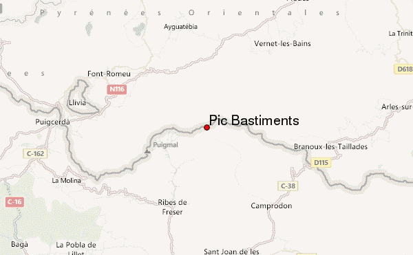 Pic Bastiments Location Map