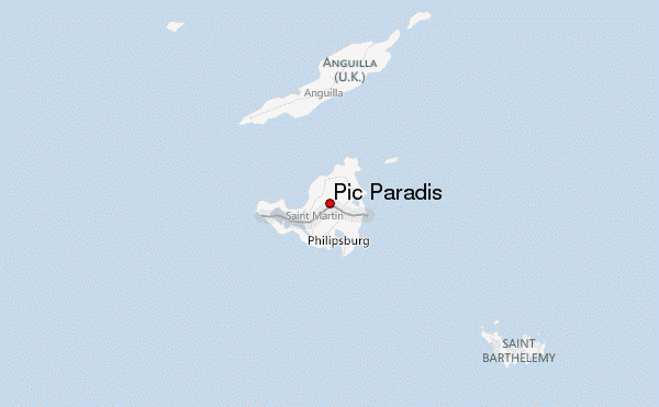 Pic Paradis Location Map