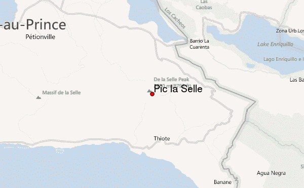 Pic la Selle Location Map