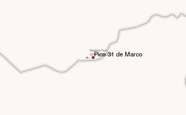 Pico 31 de Março Location Map