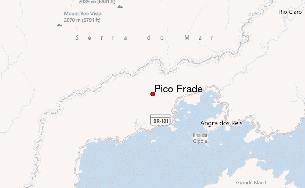 Pico Frade Location Map