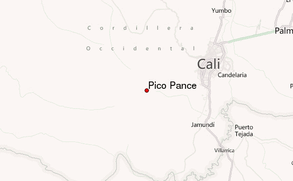 Pico Pance Location Map