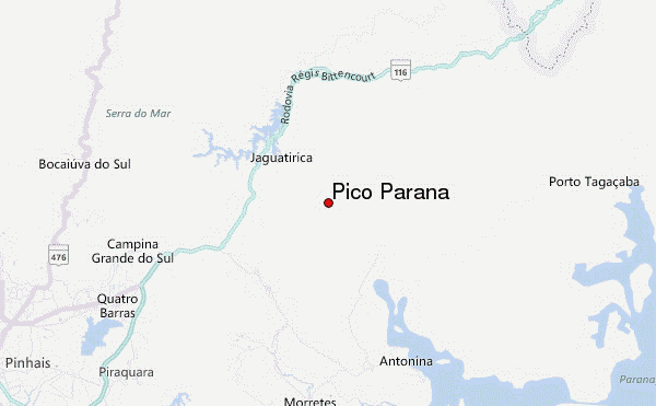 Pico Paraná Location Map
