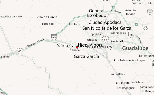 Pico Piñón Location Map