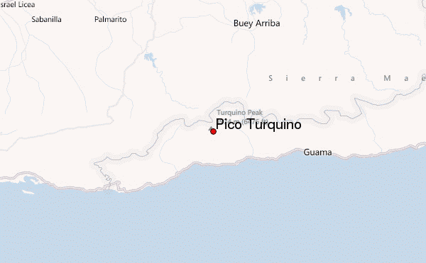 Pico Turquino Location Map