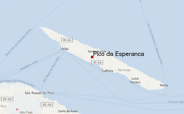 Pico da Esperança Location Map
