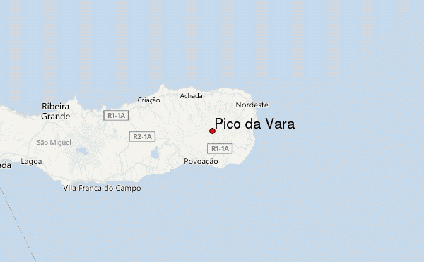 Pico da Vara Location Map