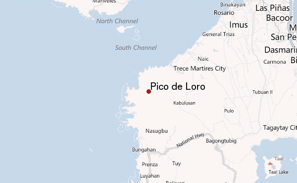 Pico de Loro Location Map