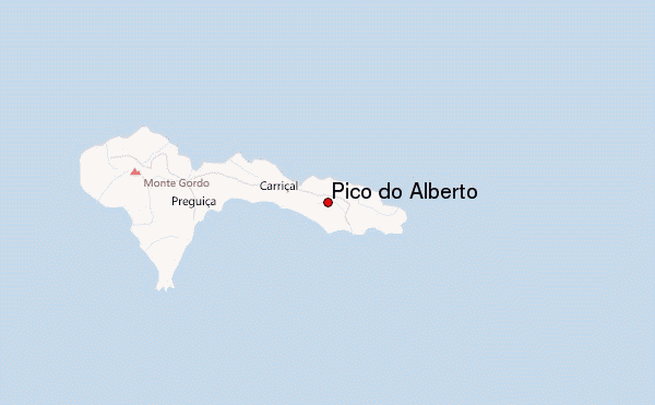 Pico do Alberto Location Map
