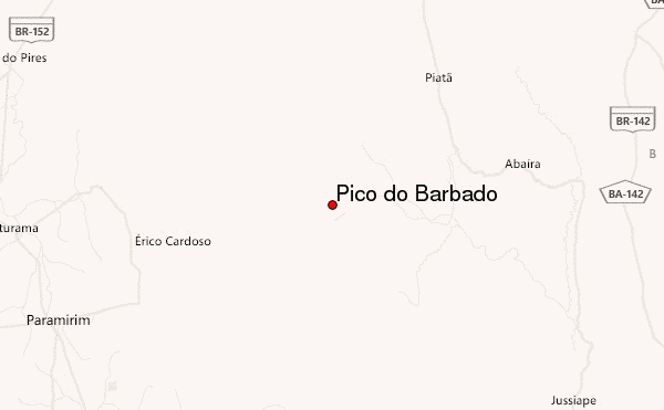 Pico do Barbado Location Map