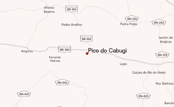 Pico do Cabugi Location Map