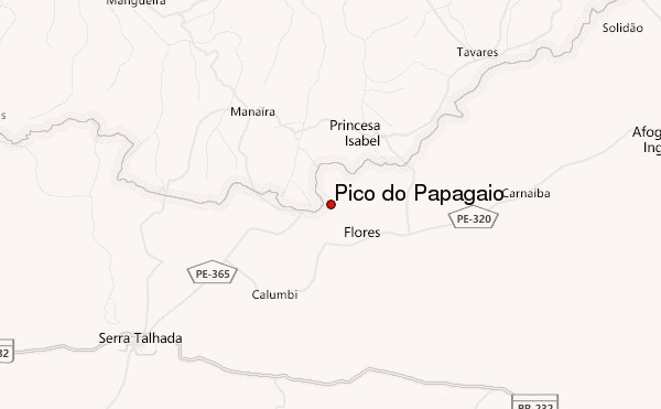 Pico do Papagaio Location Map