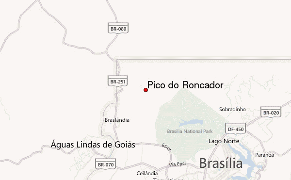 Pico do Roncador Location Map
