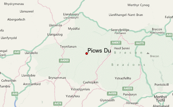 Picws Du Location Map