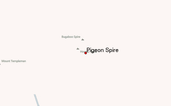 Pigeon Spire Location Map