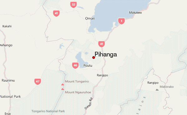 Pihanga Location Map