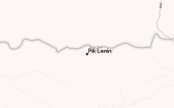 Pik Lenin Location Map