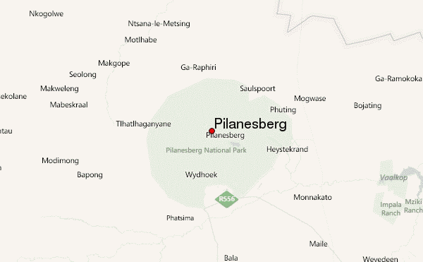 Pilanesberg Location Map