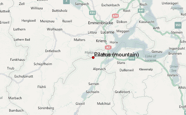 Pilatus (mountain) Location Map