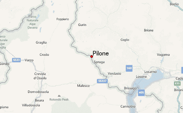 Pilone Location Map
