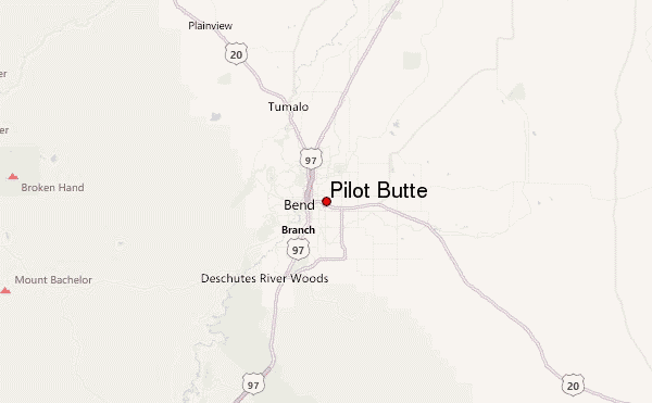 Pilot Butte Location Map