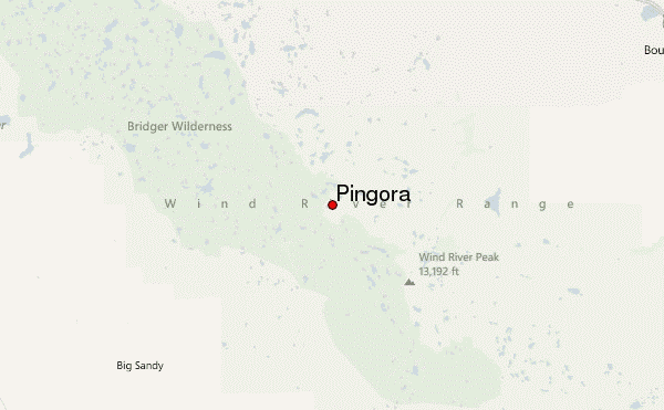 Pingora Location Map