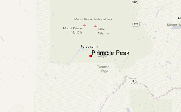 Pinnacle Peak Location Map
