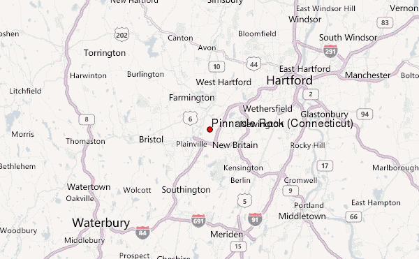 Pinnacle Rock (Connecticut) Location Map