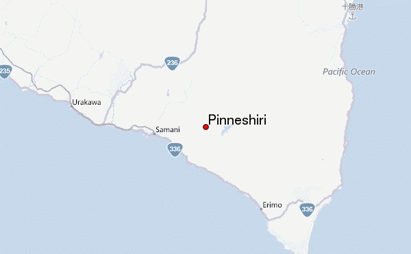 Pinneshiri Location Map