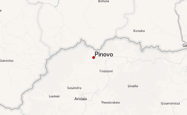 Pinovo Location Map
