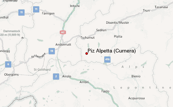 Piz Alpetta (Curnera) Location Map