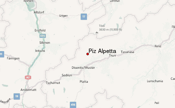 Piz Alpetta Location Map