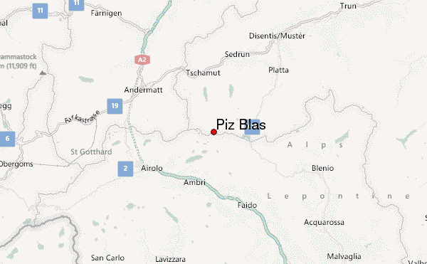 Piz Blas Location Map