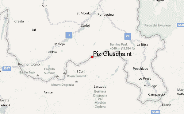 Piz Glüschaint Location Map